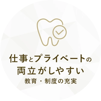 仕事とプライベートの両立がしやすい教育・制度の充実